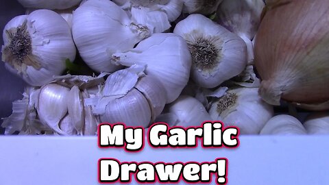 My Garlic Drawer! 🧄