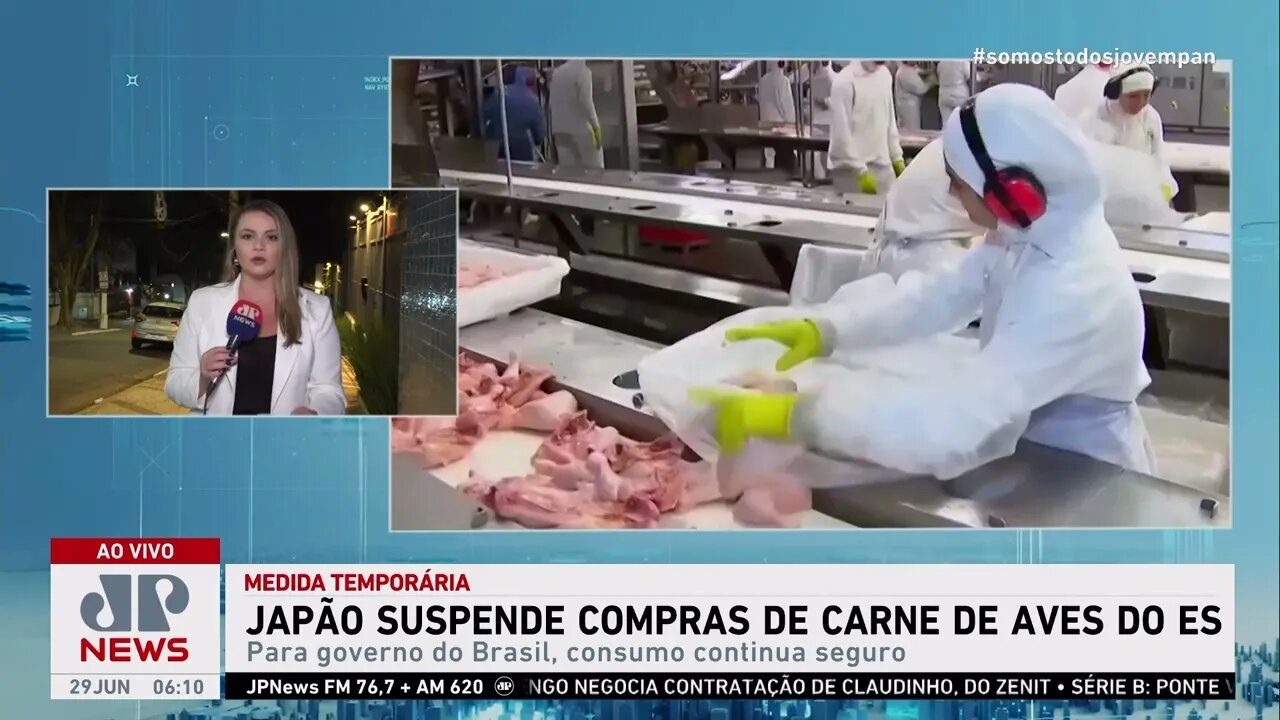 Japão suspende temporariamente compras de carne de aves do Espírito Santo após caso de gripe aviária