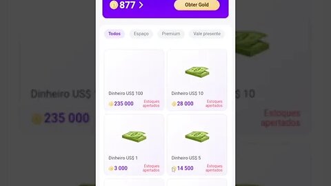 Monetize agora! Troque Golds por dinheiro no app! 💰💥