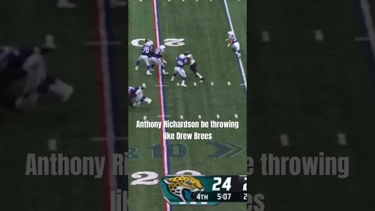 Is Anthony Richardson the next Drew Brees? 👀