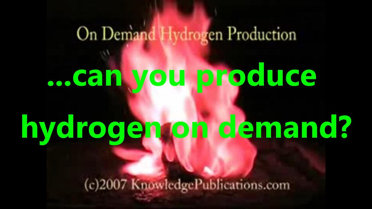 ...can you produce hydrogen on demand?