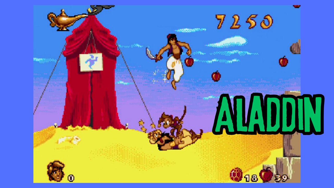 Clássico da Disney | ALADDIN | Sensacional jogo de aventura do Mega Drive
