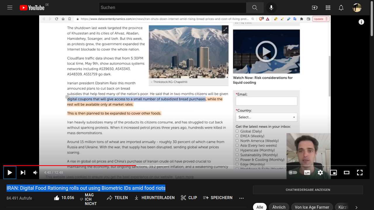 IRAN: Digitale Lebensmittel Rationierung | Ice Age Farmer [Deutsch]