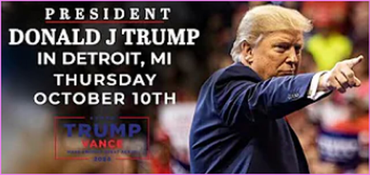 LIVE: FULL SPEECH - President Trump in Detroit, MI