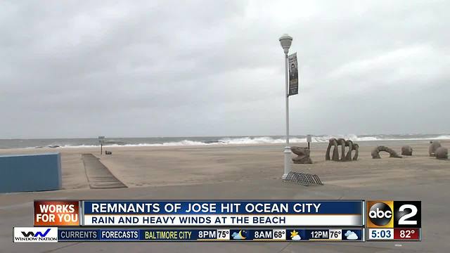 Remnants of Jose felt in Ocean City, Md.