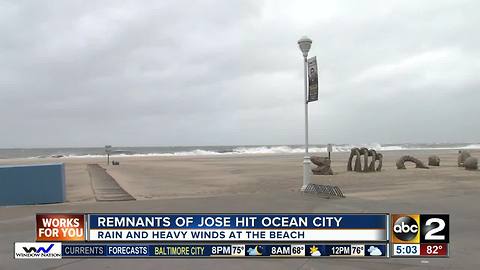 Remnants of Jose felt in Ocean City, Md.