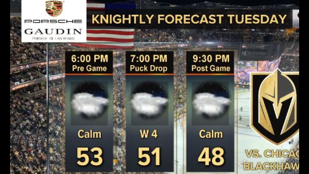 Knightly forecast for VGK game on Dec. 10