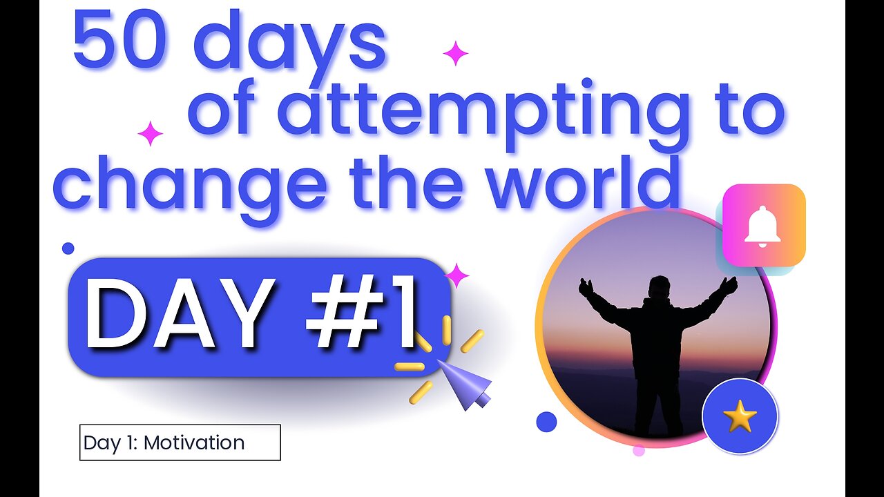 50 days of attempting to change the world By Nima Radan Ar - Day 1: Motivation