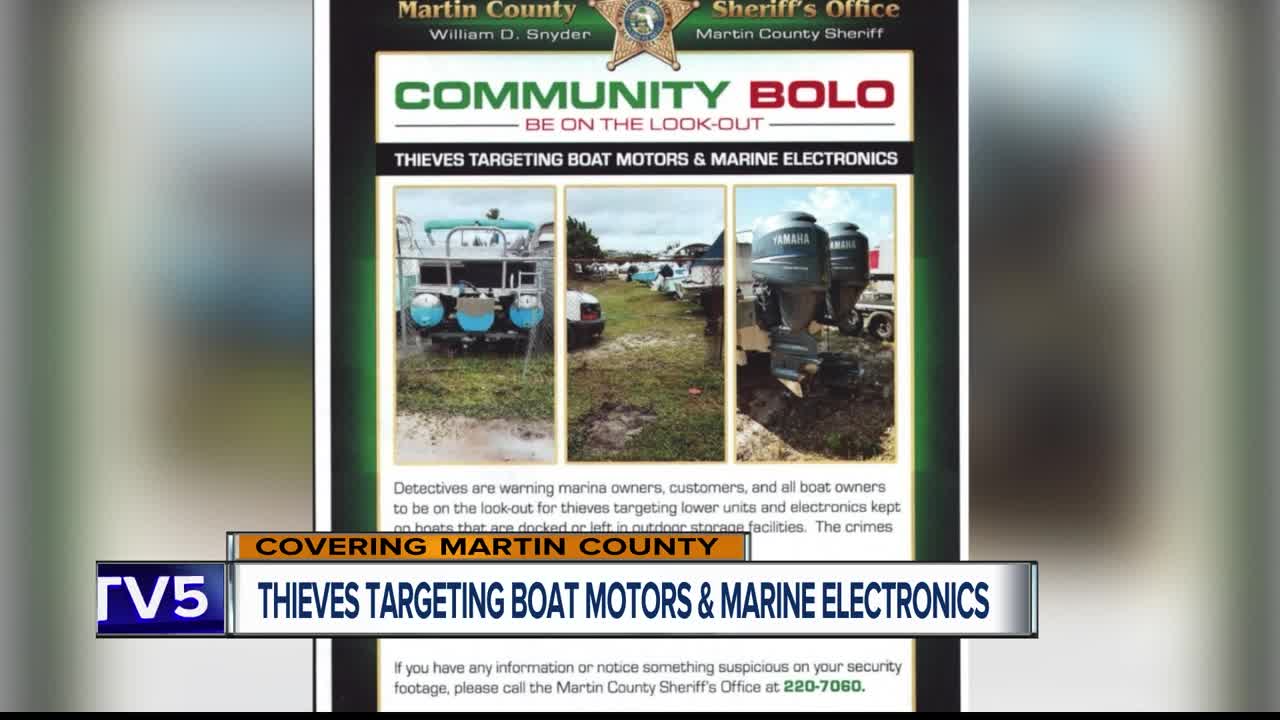 Thieves targeting boats for motors, other valuables