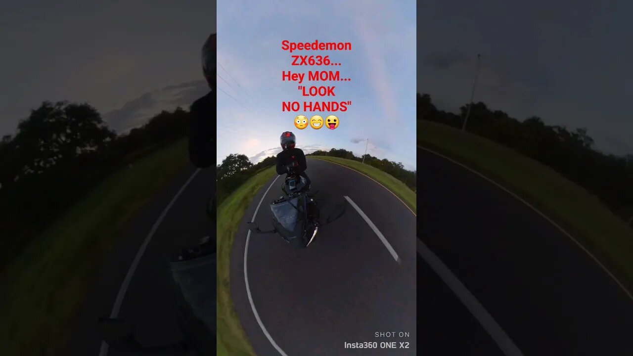 Kawasaki ZX6R SPEEDEMONZX636 "LOOK MOM... NOOooo HANDS😳😁😛" #shorts #play #motorcycle #bikelife