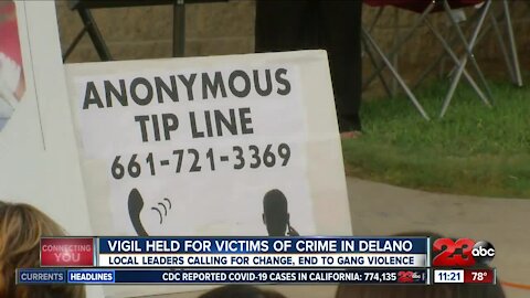 Prayer vigil held at Delano City Hall to honor crime victims