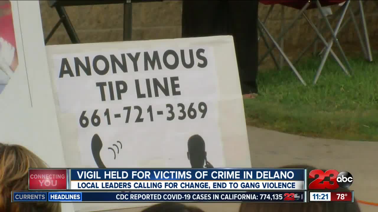 Prayer vigil held at Delano City Hall to honor crime victims