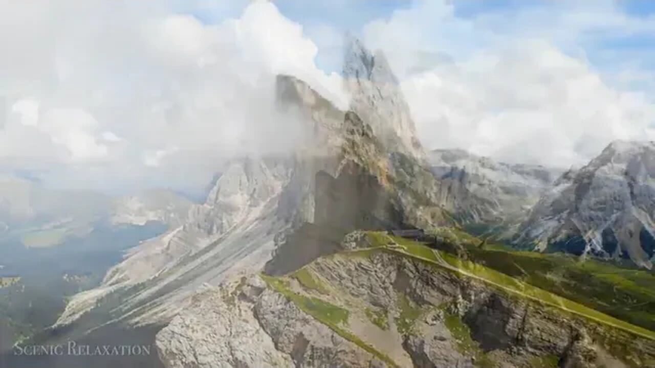 The Alps 4K 60 Minute Relaxation Film with Calming Music !!!! 8