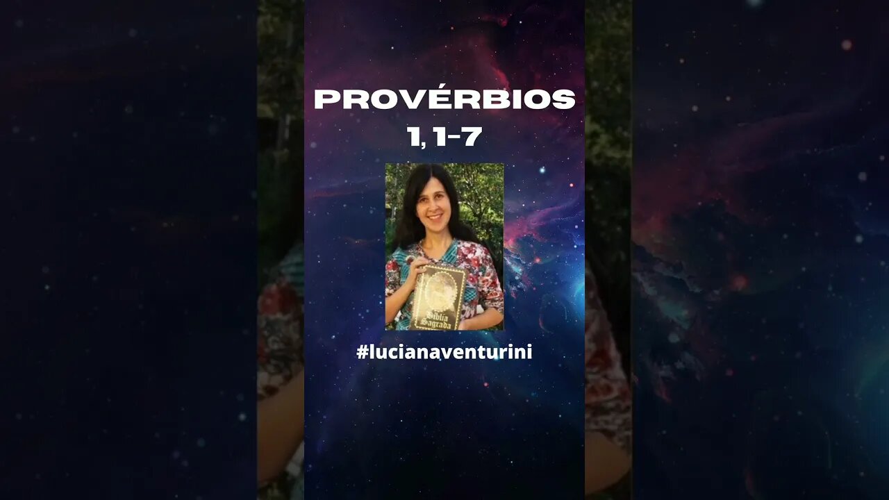 Provérbios 1,1-7 Prólogo #shorts #lucianaventurini #desenvolvimentopessoal #proverbios