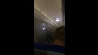 Airplane started smoking in Dubai