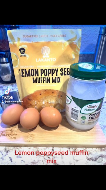 Lemon Poppy Seed muffin Mix(Keto friendly, low-carb, gluten-free￼