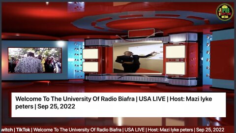 Welcome To The University Of Radio Biafra | USA LIVE | Host: Mazi Iyke peters | Sep 25, 2022