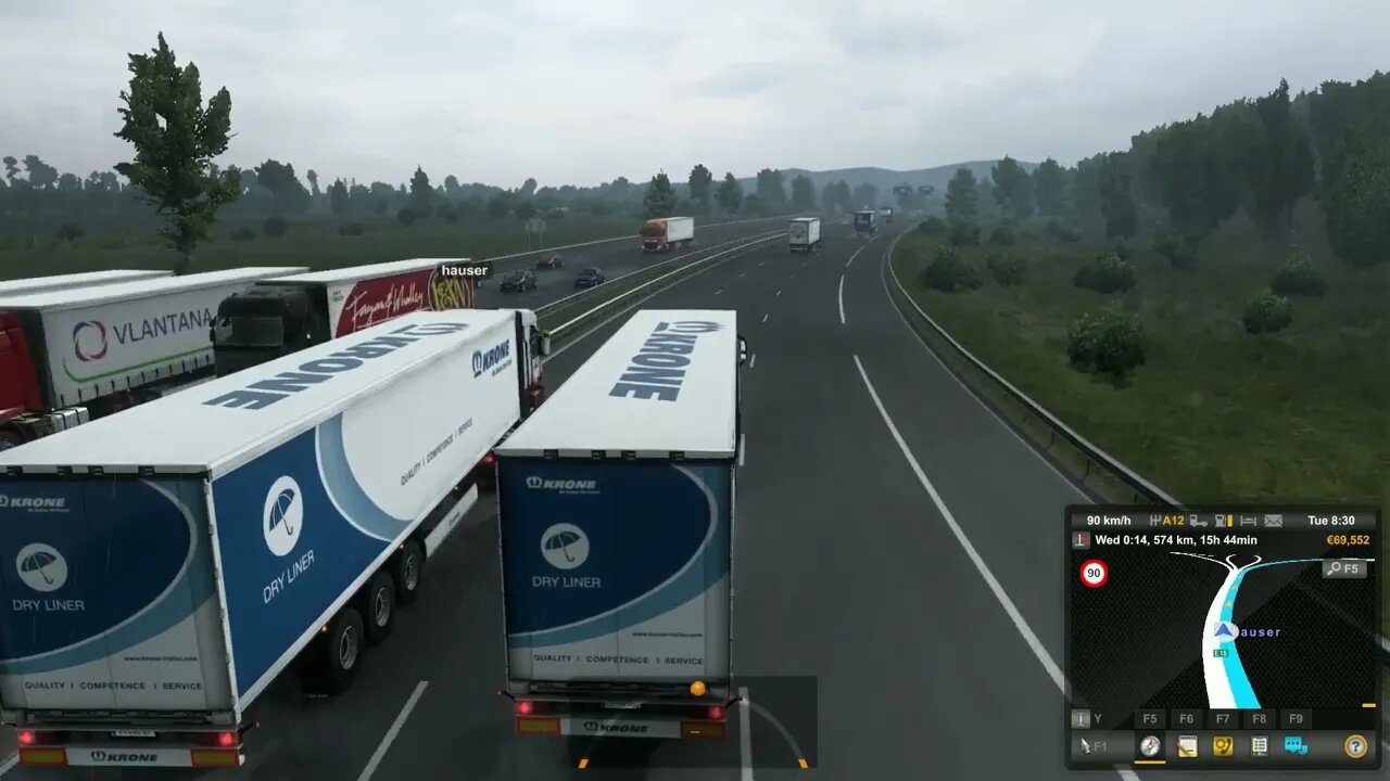 (euro truck simulator 2) learning from the master