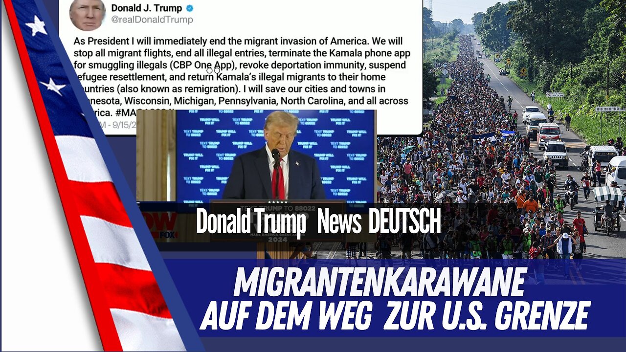 Migranten haben Angst vor Trump - Karavane strömt zur US Grenze.