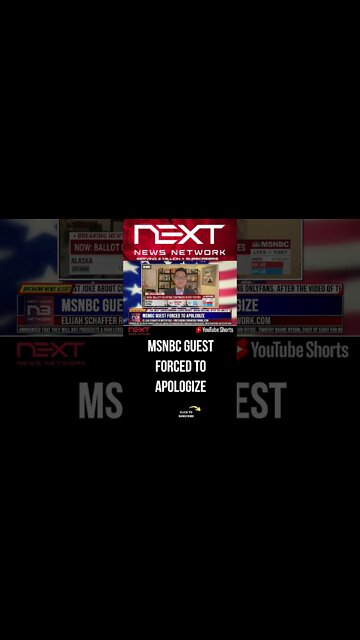 MSNBC Guest Forced to Apologize #shorts