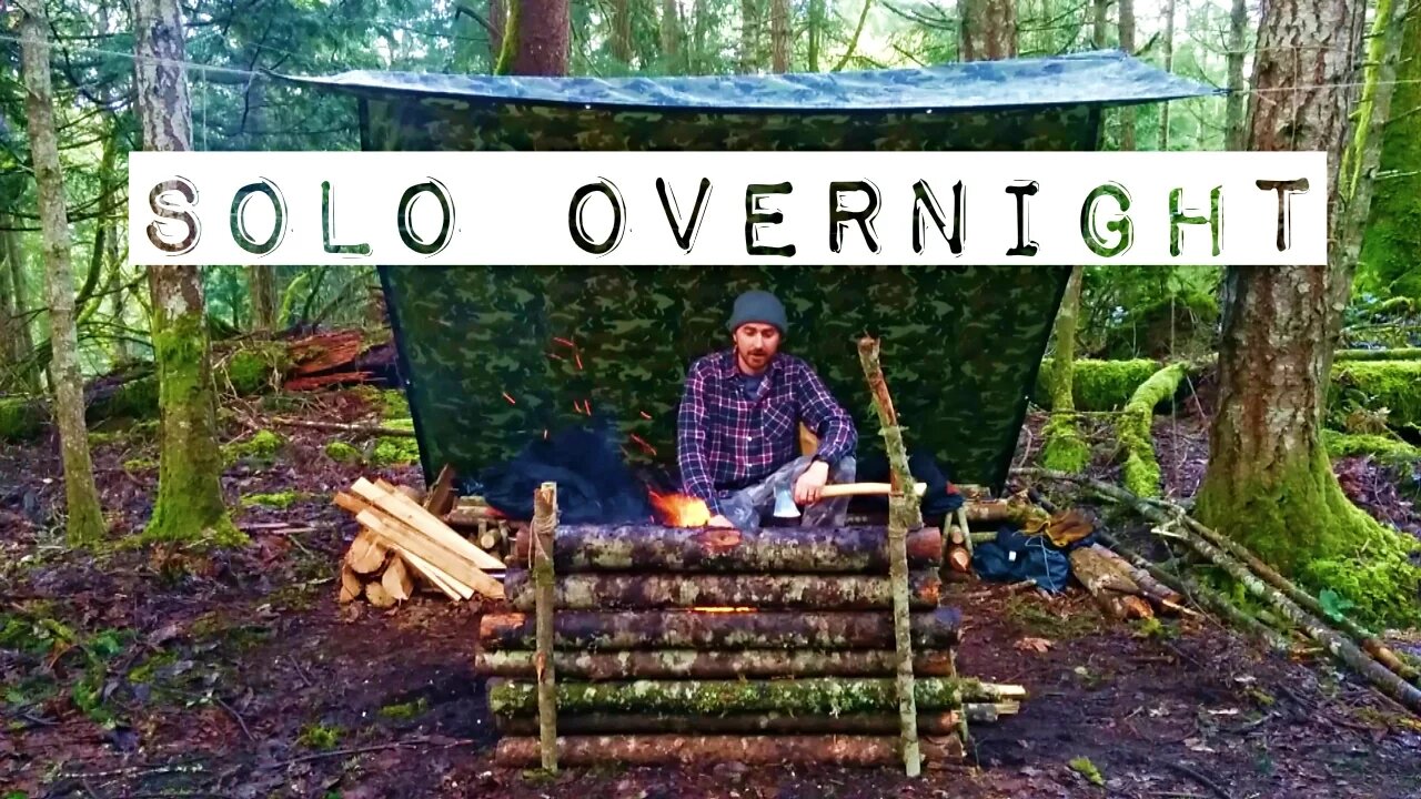 Solo Overnight Bushcraft | Camp Build