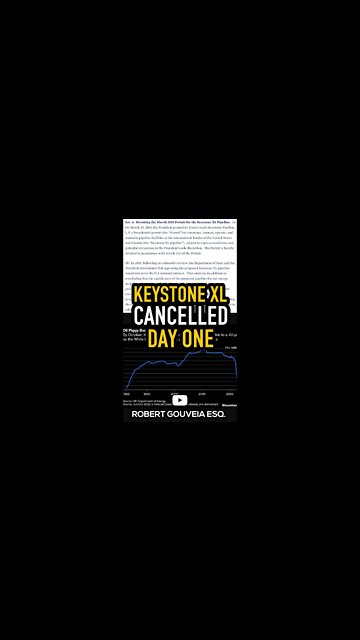 Keystone XL: CANCELLED on Day One! #shorts