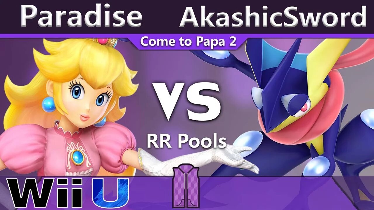 Paradise (Peach) vs. AkashicSword (Greninja) - Wii U RR Pools - CTP2