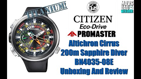 Watch Art! | Citizen Altichron Cirrus 200m Sapphire Diver BN4035-08E | BN4034-01E Unbox & Review