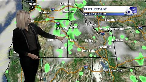 Hot temperatures return Tuesday, could see storms Wednesday