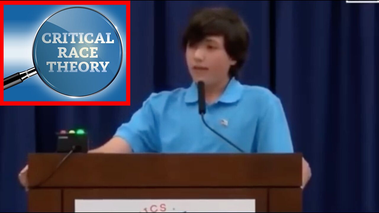 Student Makes Woke School Board PANIC By Exposing Critical Race Theory In Brilliant Speech