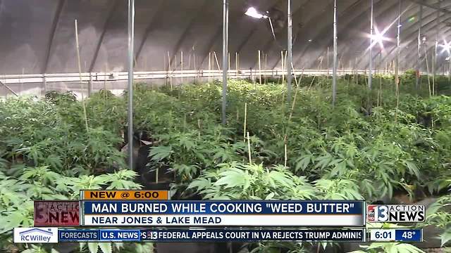 'Weed butter' explosion sends Las Vegas man to hospital