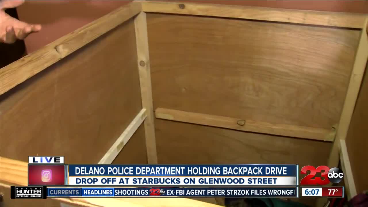 Delano Police host backpack drive