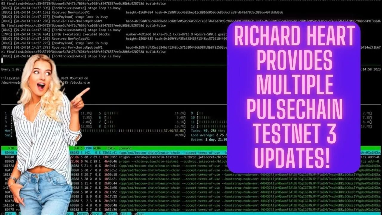 Richard Heart Provides Multiple Pulsechain Testnet 3 Updates!