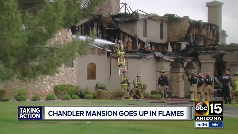 Massive Chandler home heavily damaged in fire