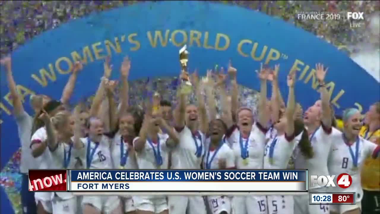 America celebrates U.S. Women's Soccer Team World Cup victory