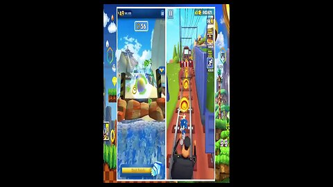 Sonic Dash VS Subway Surfers Sonic I Movie Super Sonic VS Subway Surfers Sonic #shorts #short