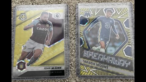 Two Mosaic soccer cards out of 10 (Mason Mount and John Ginn)