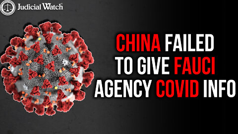 FITTON: Fauci Agency CAUGHT In Another China Covid Cover-Up!