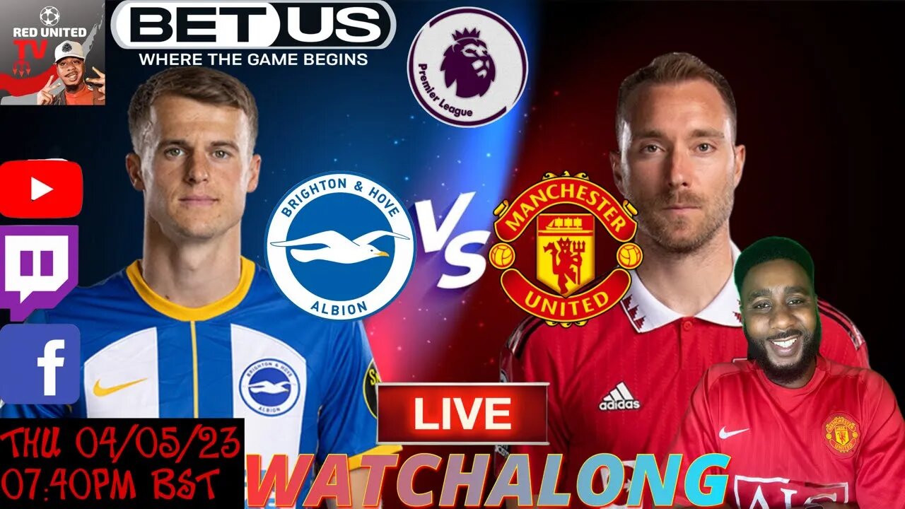 BRIGHTON vs MANCHESTER UNITED LIVE Stream Watchalong PREMIER LEAGUE 22/23 | Ivorian Spice