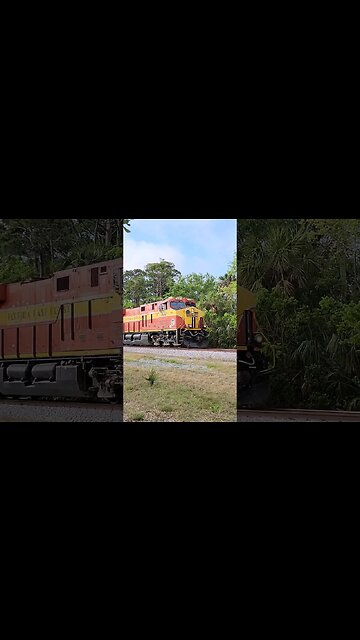 Florida East Coast Railway FEC-204 at South Daytona Florida Mar. 25 2023 #railfanrob #fec204