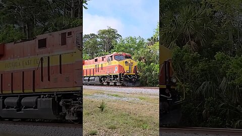 Florida East Coast Railway FEC-204 at South Daytona Florida Mar. 25 2023 #railfanrob #fec204