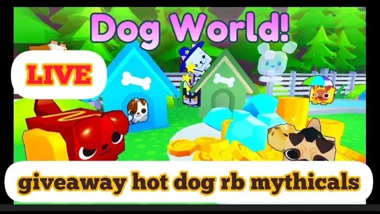 LIVE hot dog pets giveaway / hot dog rb mythical / psx / Roblox/ FREE pets