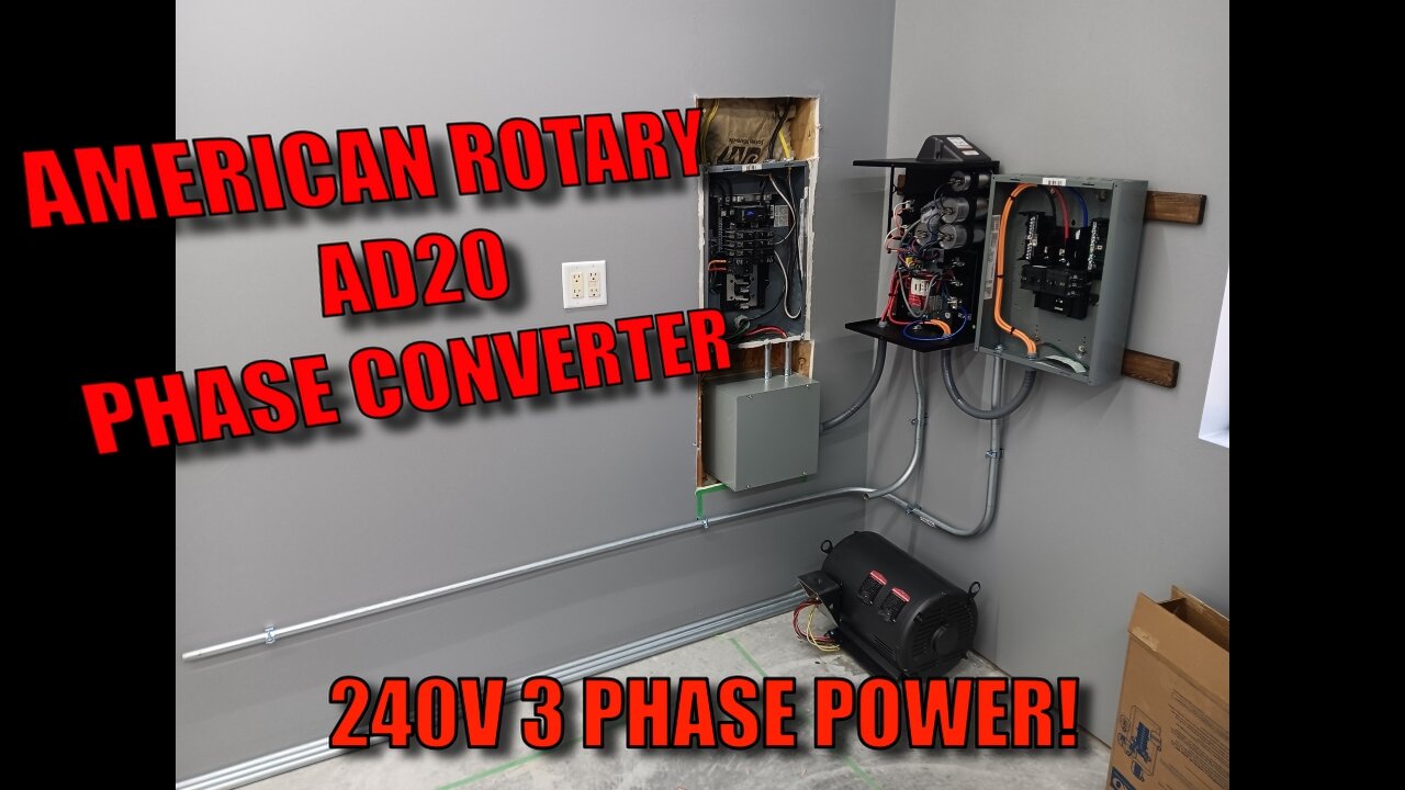 American Rotary AD20 Rotary Phase Converter for 240V 3-Phase Power!