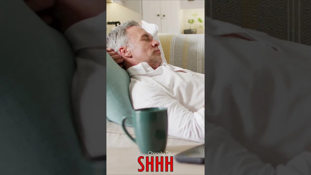🤫 #SHHH - The Blissful Sleep of a Man on His Living Room Couch 💤
