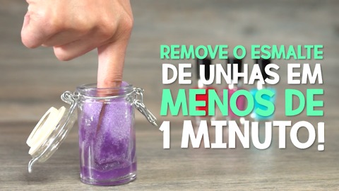 Tira o esmalte de unhas de um jeito fácil e rápido.