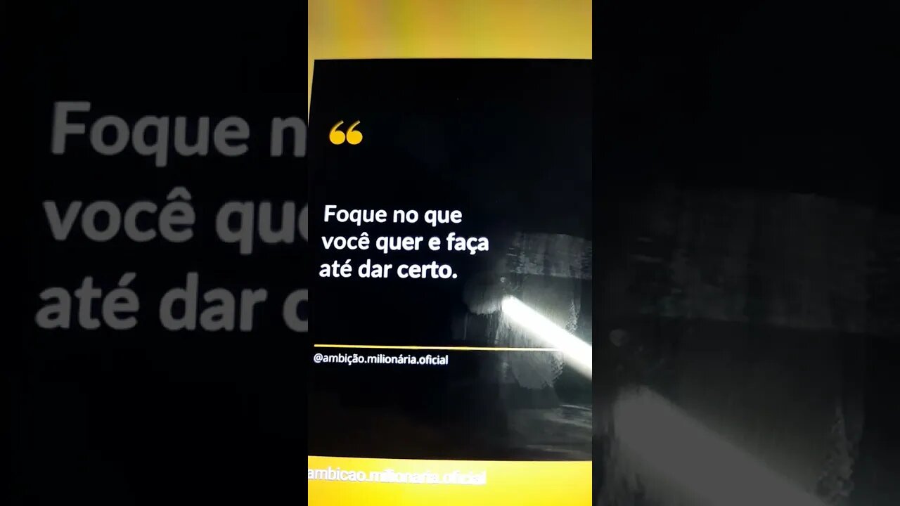 Foque no que você quer e faça até dar certo