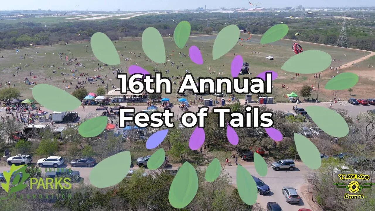 16th Annual Fest of Tails by San Antonio Parks Foundation - Aerial Drone View