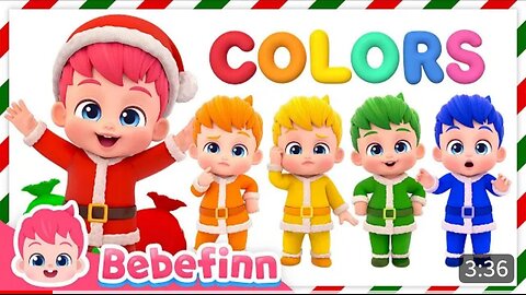 merry christmas learn colors