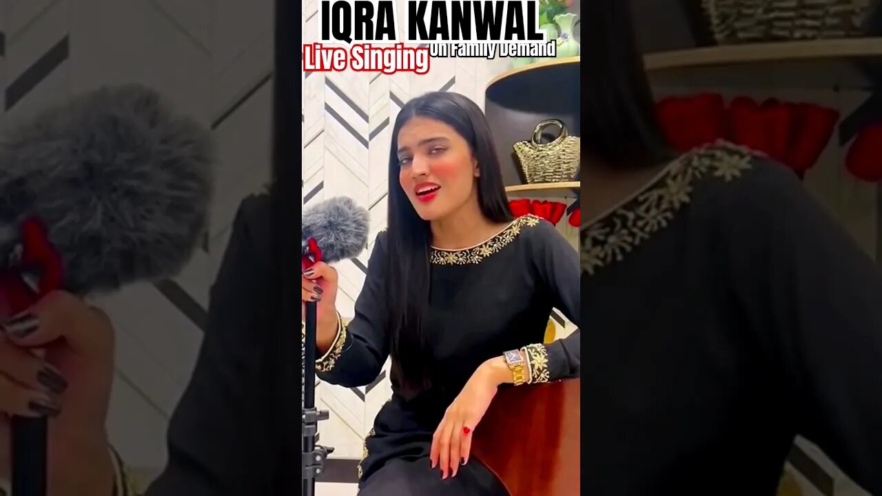 Iqra Kanwal | Sistrology Live Singing Song🎙 #sistrology #iqrakanwal #shorts #hirafaisal #tkdvidzpr