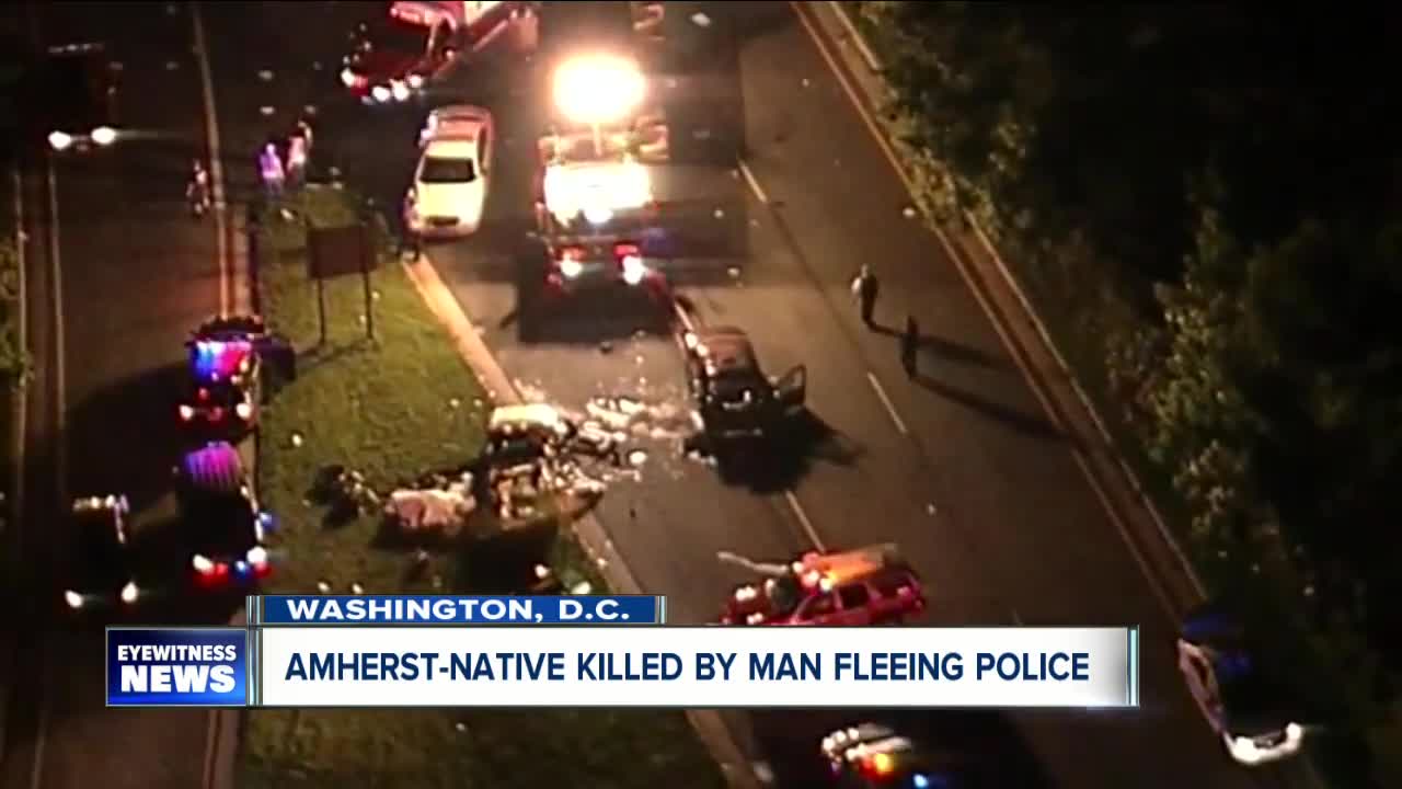 Amherst woman killed by man running from police in DC